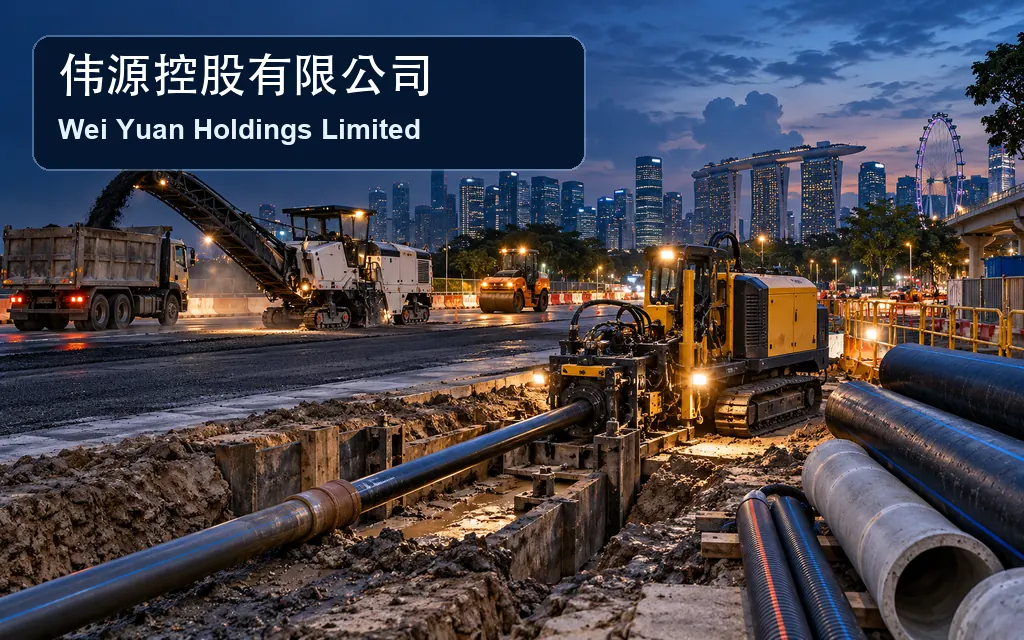 1343-Wei-Yuan-Holdings-Limited - 口袋香港 - 港股百科及港股开户投资指南 新加坡地下管线与道路工程公司:伟源控股 Wei Yuan Holdings Limited(1343)